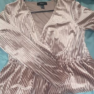 Forever 21 + textured peplum top